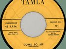 MARV JOHNSON w/ Rayber Voices Come to Me / Whisper 45rpm Tamla 1959 no address