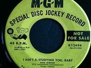 Rare 1957 Rockabilly MGM DJ PROMO YLP 45 Don Gibson I AINT A STUDYING YOU BABY