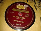 DOOLEY WILSON : AS TIME GOES BY  /  KNOCK ON WOOD.  (Casablanca) US 78rpm