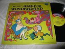 Alice in Wonderland RECORD Through the Looking Glass Disney 3909 w/ book 1969