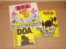 D.O.A. DON'T TURN YER BACK ON DESPERATE TIMES WAR ON 45 LP POSITIVELY D.O.A. 7