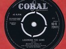 Buddy Holly 45 Learning The Game NM Recorded January 1959 UK Only Coral 72411