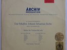 Pierre Fournier Bach Suites For Cello Solo No. 3 & 4 Archiv Red Stereo LP VG/VG+
