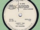 Coasters Rare 78 Yakety Yak 1958 R&B Teen Rock VG+ BB # 1 Canada Atco 6116