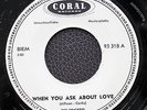 THE CRICKETS CORAL PROMO GERMANY 7 SINGLE *WHEN YOU ASK ABOUT LOVE / DEBORAH*