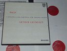 BACH 6 sonatas partitas solo violin GRUMIAUX philips 3 lp 835198/200 box mint-