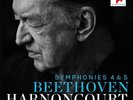 NIKOLAUS HARNONCOURT - SINFONIEN 4 & 5  2 VINYL LP NEU BEETHOVEN,LUDWIG VAN