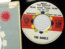 meet THE BAGELS Yeah Yeah I Wanna Hold Your Hair PROMO Beatles Novelty 45 E3108