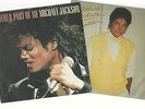 MICHAEL JACKSON-LOT 2 DISQUES VINYLES MADE IN ESPAIN-UN PROMO- 1 SOLO TITRES