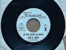 DON & JERRY & FUGITIVES In The Cover Of Night / I Can't Quit 45 DJ Rare Rock 7