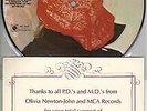 OLIVIA NEWTON-JOHN  Deeper Than The Night  promo PICTURE DISC 45 with MCA insert