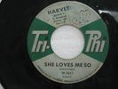HARVEY usa 45 SHE LOVES ME SO/ANY WAY YOU WANTA vocal TRI-PHI VG+ N/A 45 rpm vin