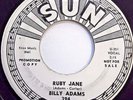BILLY ADAMS rockabilly W.L.Promo 45 Reconsider Baby / Ruby Jane orig.SUN F2100