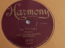 Bar Harbor Society Orch. - 78rpm single 10-inch- Harmony #212-H La Paloma