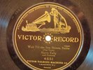 1920s VICTOR 78 RECORD RARE 4551 HARRY TALLY Wait Till The Sun Shines Nellie EX