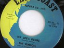 THE VERDICTS My Life's Desire bw The Mummy's Ball 45 RARE DOO-WOP on EAST COAST