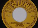 ELVIS PRESLEY: I Forgot to Remember / Mystery Train ’73 SUN 45 Rockabilly NM