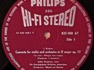 GRUMIAUX BRAHMS VIOLIN CTO BEINUM PHILIPS HI-FI STEREO 1ST EDITION MINT-