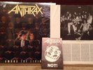 ANTHRAX Among The Living 1st PRESS Island 90584 Shrinkwrap, PS & NOT Order Form