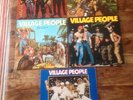 VILLAGE PEOPLE - MACHO MAN / CRUISIN' / GO WEST / LIVE AND SLEAZY  EX+ VINYL LPS