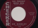 BO DIDDLEY: 500 Percent More Man / Let the Kid Dance CHECKER R&B 45 NM- Super