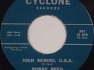 BOBBY REED: High School USA Rare CYCLONE Rockabilly 45 Super VG++