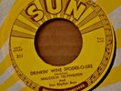 Rockabilly 45-Malcolm Yelvington-Drinkin' Wine Spodee-O-Dee-Sun 211-Push Marks