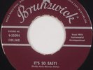 CRICKETS: It’s So Easy / Lonesome BUDDY HOLLY Brunswick Rockabilly 45 VG++ Hear?