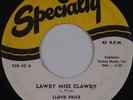 LLOYD PRICE: Lawdy Miss Clawdy USA R&B Specialty ORIG 45 Super Rare HEAR