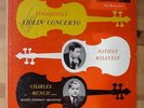 TCHAIKOVSKY VIOLIN CTO, MILSTEIN, MUNCH, SIGNED AUTOGRAPH SLEEVE, RCA LM 1760 VG
