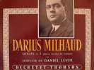 Soetens - Roche - Lesur - Darius MILHAUD -  Ducretet Thomson LP 8239