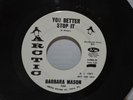 Barbara Mason, You Better Stop It   RARE Northern Soul   Arctic 154 Promo