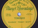 HEAR Rockabilly Bopper 78 rpm RAMBLIN' TOMMY SCOTT Tennessee MACY'S 116