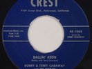BOBBY & TERRY CARAWAY: Ballin’ Keen CREST ’75 Mariano REPRO NM- 45 Super