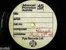 STATUS QUO * Black Veils of Melancholy * ACETATE 1968