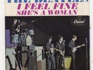 BEATLES 45 PS PICTURE SLEEVE I FEEL FINE SHE'S A WOMAN EAST COAST CAPITOL 5327