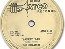 The COASTERS Rock'n Roll 78 RPM Record. Yakety Yak. Atco 6116