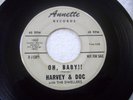 HARVEY & DOC - OH BABY / UNCLE KEV - RARE 1964 VG+ on ANNETTE 1st (Phil Spector)