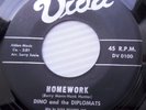 DINO * DIPLOMATS doowop 45 HUSH A BYE MY LOVE HOMEWORK on VIDA black label e8320