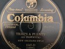 Columbia 1547 NEW ORLEANS OWLS That's A Plenty 1927 78 rpm E