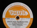 4 records PACIFIC Janos STARKER violoncelle :Sonate pour violoncelle seul KODALY