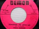 PAULA MORGAN 45 Someone to love me Only a fool ROCKABILLY Eddie Cochran e7520