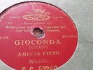 RARE AMELIA PINTO GIOCONDA SUICIDIO GRAMOPHONE CONCERT RECORD G.C 53240