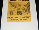 Gang Green Drunk and Disorderly Boston  KBD hardcore  punk record 1st press 1986
