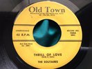 Hear Rare Original Doo Wop 45 : The Solitaires   Thrill Of Love   Old Town 1044