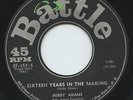 Hear - Rare Popcorn/Soul 45 - Bobby Adams - Sixteen Years In The Making - Battle