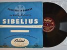 CTL 7026. CAMILLA WICKS. SIBELIUS VIOLIN CONCERTO. SIXTEN EHRLING UK CAPITOL 1ST