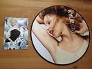 Kylie Minogue  Hand Signed  Photo card and FREE Vinyl Picture disc never played