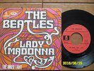 FRENCH SP LES BEATLES LADY MADONNA FO 111 TYPE SACEM  UN J AU VERSO RARE