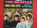 The Beatles  * THREE COOL CATS *   BLUE VINYL  PROMO 45  NEAR MINT